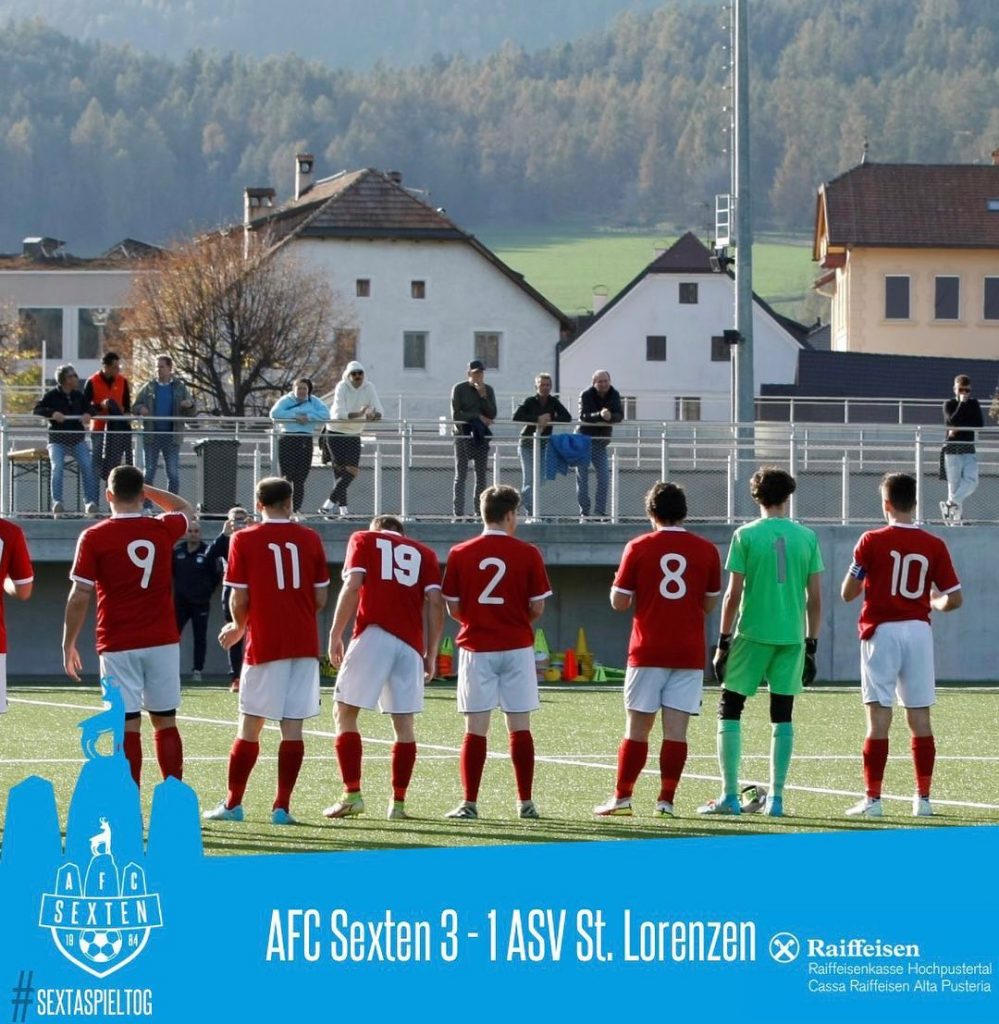 20. Spieltag: AFC Sexten - ASV St. Lorenzen