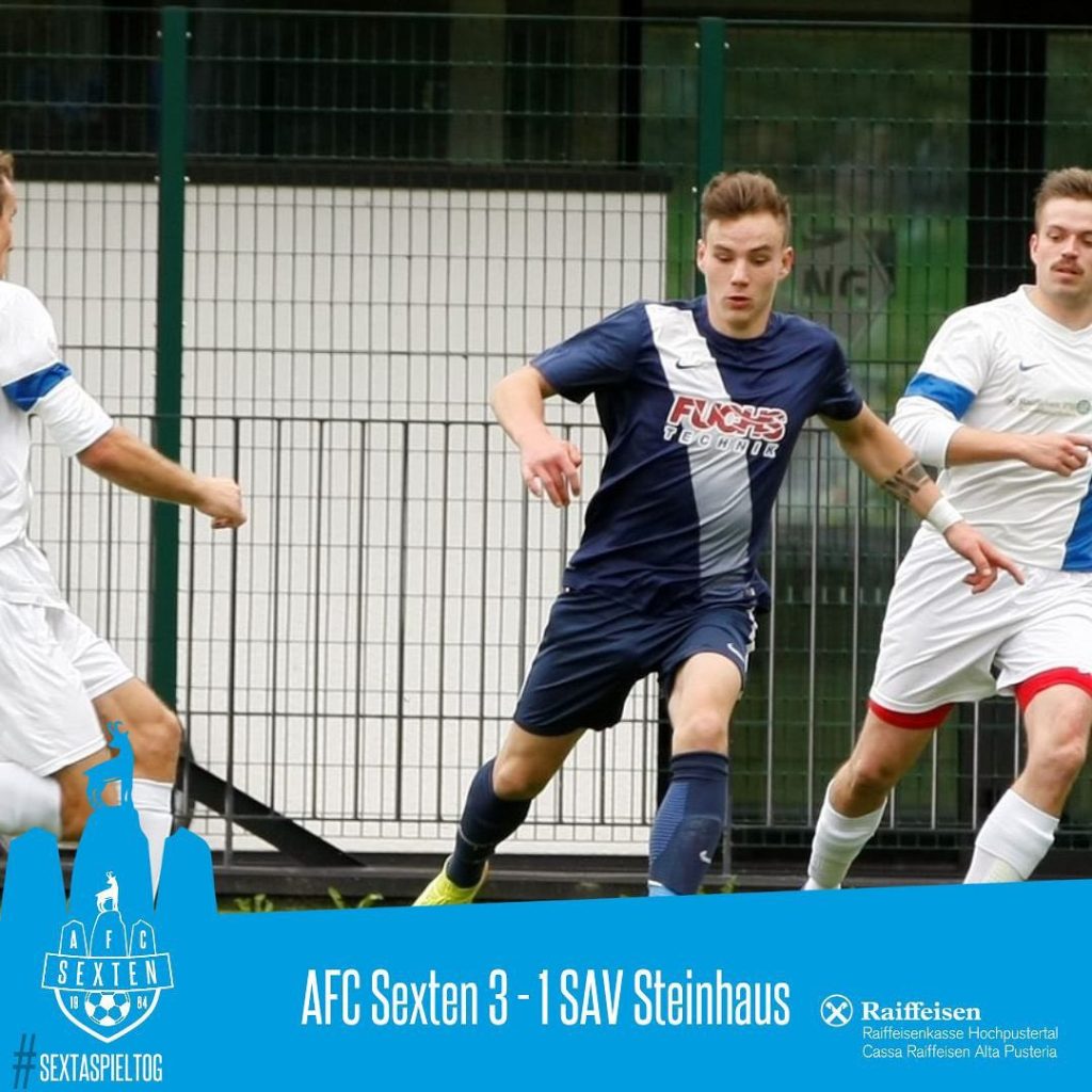 22. Spieltag: AFC Sexten - SAV Steinhaus