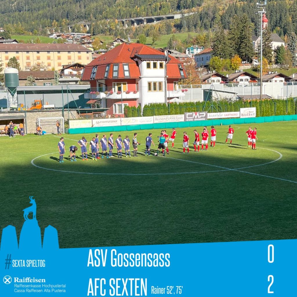 7. Spieltag: ASV Gossensass - AFC Sexten