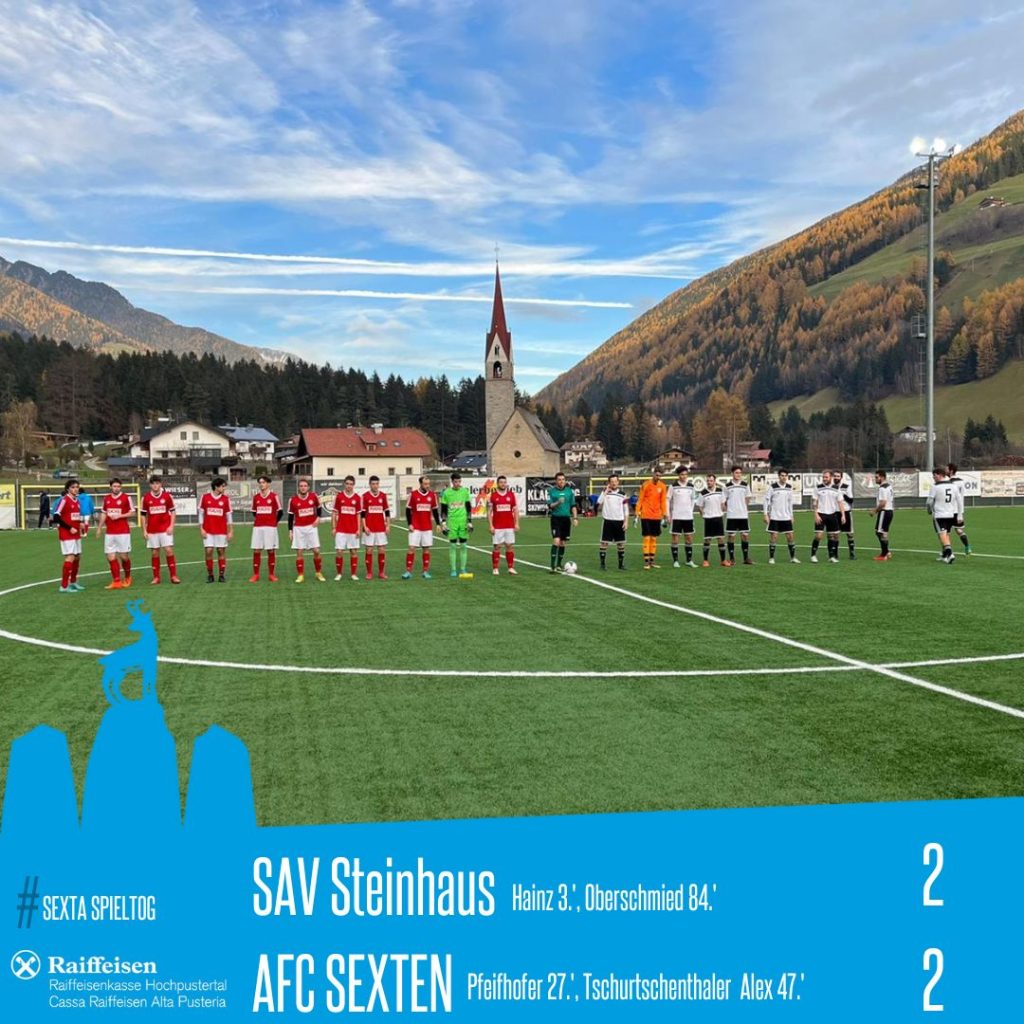 11. Spieltag: SAV Steinhaus - AFC Sexten